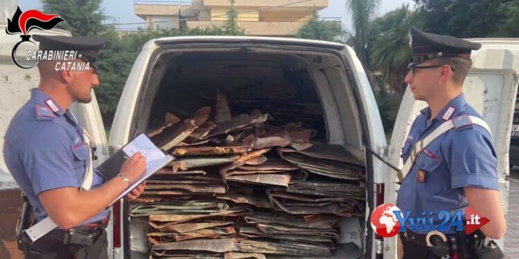 Prov. Catania. Rubano rame da complesso residenziale, 5 arresti