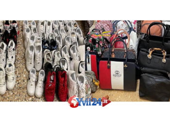 La Guardia di Finanza di Gela ha sequestrato a 4 ambulanti stranieri oltre 300 articoli contraffatti tra abbigliamento e calzature (VIDEO)