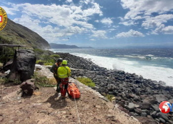 Il Soccorso Alpino e Speleologico Siciliano e l’82° Csar dell'Aeronautica Militare hanno soccorso un’escursionista a Salina (FOTO)