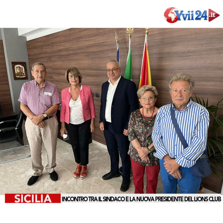 Incontro stamani tra il Sindaco on. Fabio Mancuso e la nuova Presidente del Lions Club, dr.ssa Graziella Portale