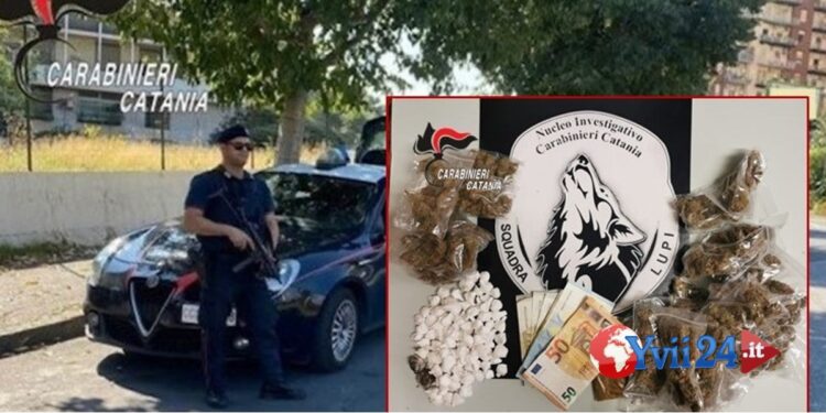 Catania. Marijuana, cocaina e hashish nello scooter, arrestato