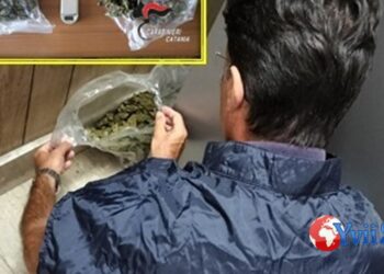 Prov. Catania. Marijuana nella stanza da letto, ai domiciliari 46enne