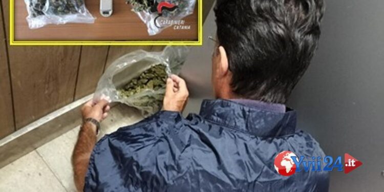 Prov. Catania. Marijuana nella stanza da letto, ai domiciliari 46enne