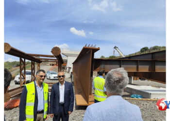 Stamani un sopralluogo del segretario regionale del Pd Barbagallo all’opera da 66 milioni di euro Bronte-Adrano (foto)