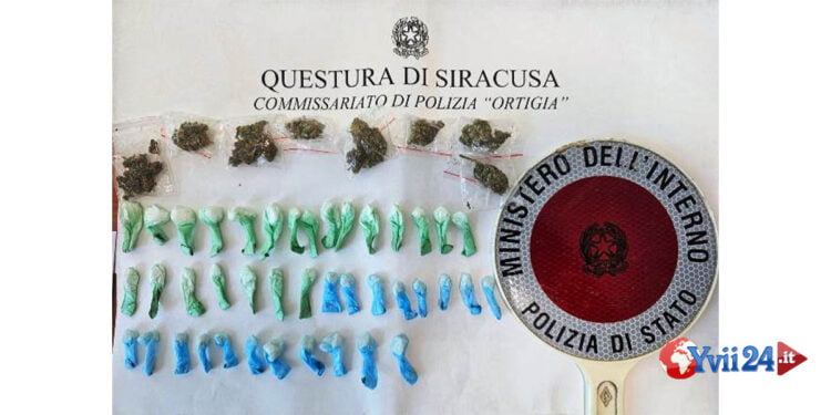 Agenti della Questura di Siracusa hanno: denunciato 4 locali; sequestrata droga (FOTO); Arrestato per furto; Sanzionate attività