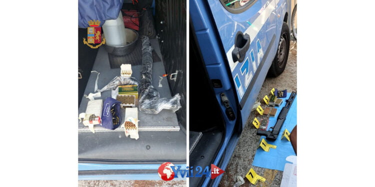 Arrestato dalla Polizia di Stato di Palermo un palermitano con precedenti che nel magazzino teneva armi e munizioni