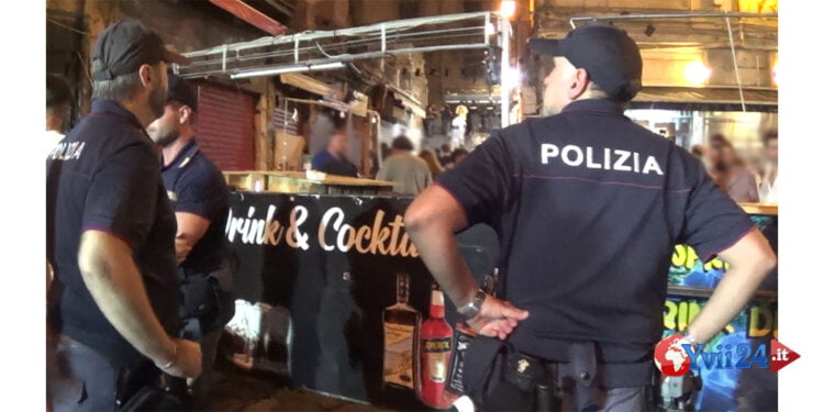 La Questura di Palermo ha disposto controlli interforze alla Vucciria. Sequestrati 12 banconi, indentificati soggetti con precedenti