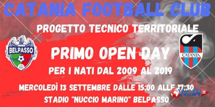 Calcio. Oggi alle 15 il primo Open Day del “Città di Belpasso” insieme al “Catania FC”