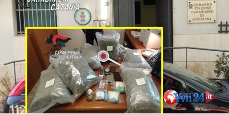 Prov. Catania. Cocaina in pacco, arrestato 39enne