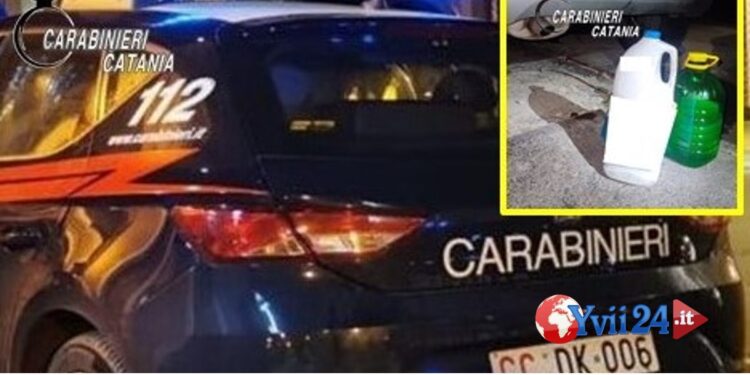 Catania. Rubano carburante da distributore, due denunciati