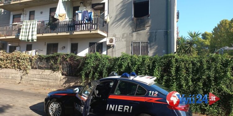 Mascalucia. Incendio in via Macello, paura per due anziani