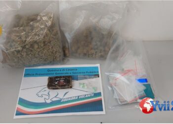 Catania. Sequestrati quasi 500 grammi di droga in un immobile