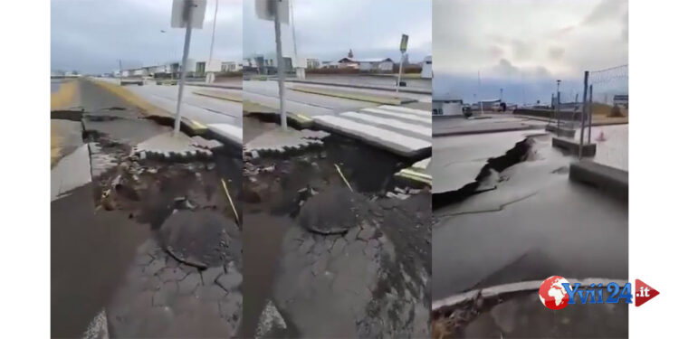 Una faglia si è aperta (VIDEO) dopo parecchi terremoti che hanno scosso la zona sud-occidentale dell’Islanda. Si teme una forte eruzione