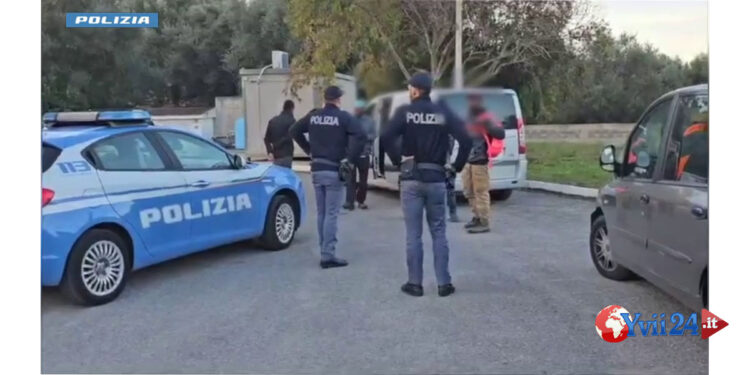 La Polizia di Stato ha eseguito una vasta operazione di controllo da Nord a Sud contro lo sfruttamento del lavoro connesso all’immigrazione