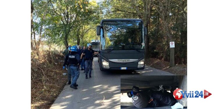 Denunciati i 17 dalla Questura di Caltanissetta che ha emesso anche 15 fogli di via e 2 avvisi orali, per avere bloccato il pullman