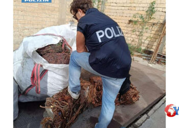 La Polizia Ferroviaria di Caltanissetta ha denunciato il titolare di una ditta si raccolta di materiali metallici di dubbia provenienza