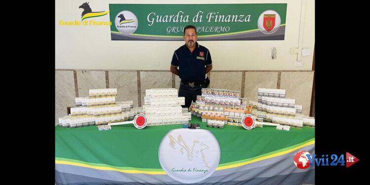 La GdF di Palermo ha arrestato due cittadini del capoluogo che trasportavano 45 kg di sigarette, Marlboro, Winston, Philip Morris e Merit