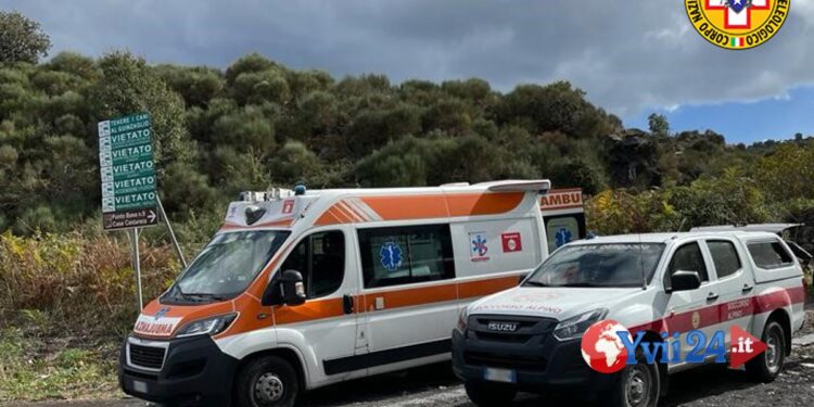 Etna. Soccorso operaio forestale in contrada Zucconero