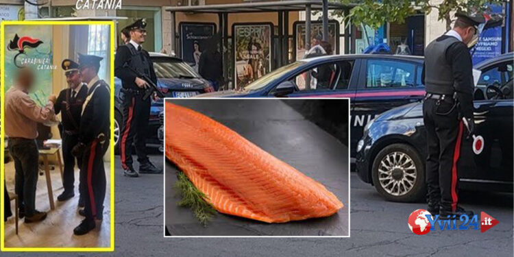 Catania. Si fa arrestare per una confezione di Salmone