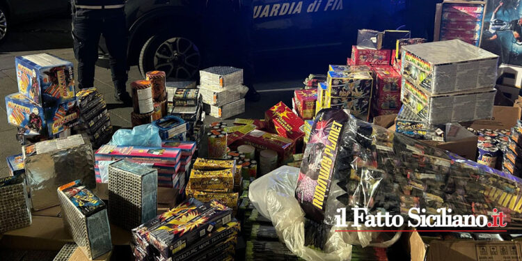 La GdF di Catania con più operazioni ha sequestrato 130 kg circa di materiale esplodente pari a oltre 60.000 artifici pirotecnici illegali
