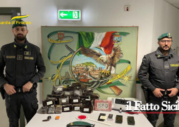 La GdF di Palermo con l’unità cinofila ha scoperto e arrestato tre soggetti che in un box detenevano quasi 30 kg tra hashish e cocaina