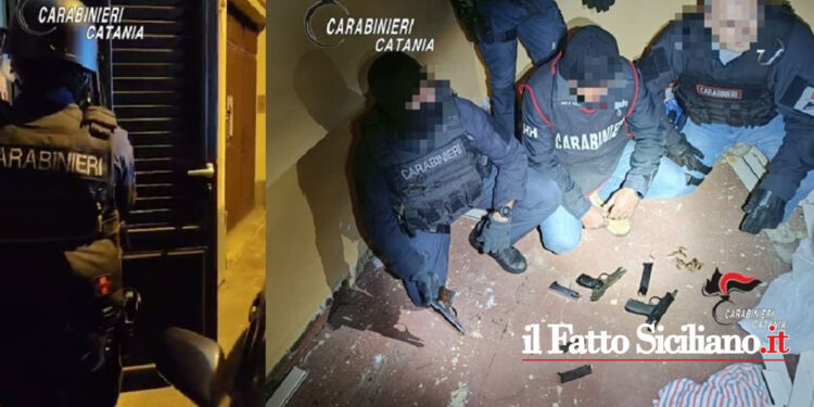 Una villetta di Vaccarizzo utilizzata come base operativa per la custodia di armi e munizioni: 8 giovani arrestati dai Carabinieri
