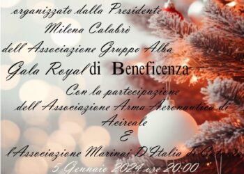 Galà Royal di Beneficenza stasera alle ore 20,00 all’expò Due Palmenti (Sala Culturale Conchita D'Agata) p.zza del Popolo a Pedara