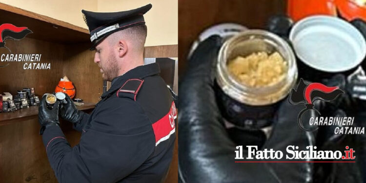 La marijuana “wax”, 5 volte più potente, valore al grammo 100 euro, è stata scoperta dai CC di Catania a casa di un 24enne bulgaro