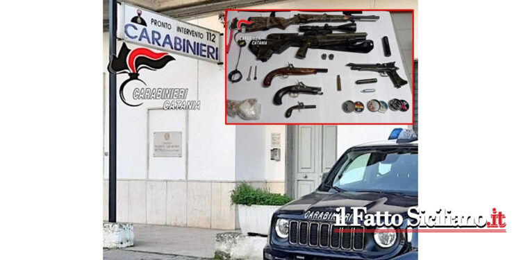 I CC di Militello in Val di Catania hanno denunciato un 50enne per detenzione di droga, munizioni e alterazioni di armi