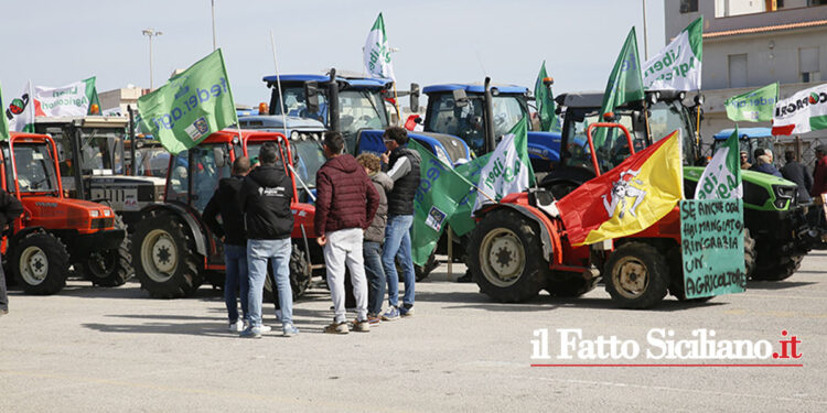 Un migliaio di agricoltori di tutta la prov. di Trapani hanno pacificamente manifestato a Marsala: domani sfileranno. Martedì a Roma