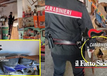 Catania. 23enne teneva armi e droga in garage