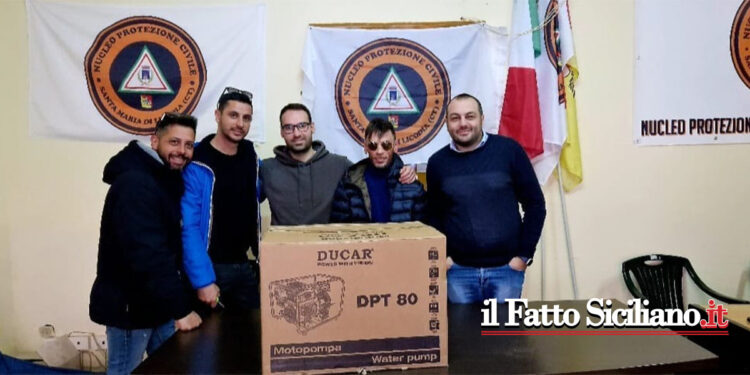 S.M.di Licodia. La Misericordia dona motopompa al Nucleo Protezione civile