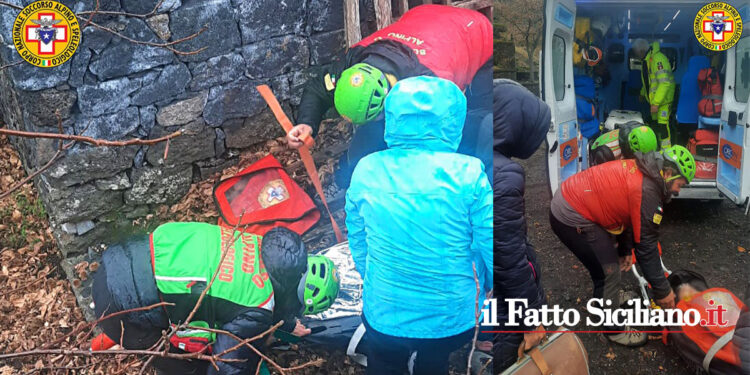 Il CNSAS soccorso alpino e il SAGF della GdF sono intervenuti in Zona Rifugio Monte Manfrè per un ragazzino infortunatosi