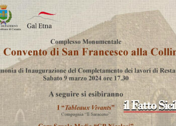 Paternò. Ex Convento di San Francesco. Oggi la cerimonia dopo i lavori di restauro