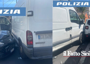 Catania. Ruba furgone e provoca incidenti e feriti