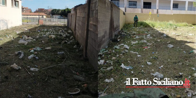 Il presidente della “S.D. Real Biancavilla”, G. Pappalardo, ha denunciato al Comune, alla Polizia locale e ai CC la discarica nello stadio