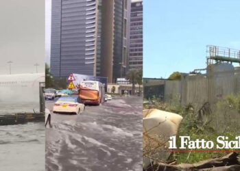 Mentre in Sicilia siamo alla sete e si scopre che i dissalatori costati milioni di euro sono in disuso, la Penisola Arabica è inondata da piogge