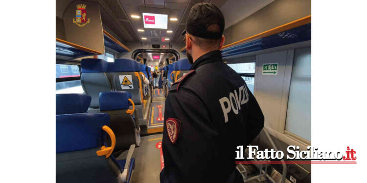 Agenti del Commissariato di Augusta hanno arrestato sul treno un 33enne augustano evaso da Biella in Piemonte