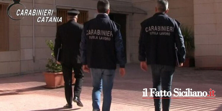 I CC di San Gregorio insieme ai colleghi dell’Ispettorato del lavoro hanno trovato in un’azienda 5 lavoratori in nero su 8