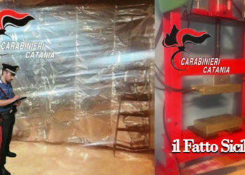Denunciato dai CC di Catania Piazza Dante un incensurato di Pedara che aveva realizzato a Nicolosi un laboratorio per spaccio di droga