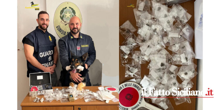 Arrestata spacciatrice in flagranza dalla GdF di Trapani italiana incensurata che innanzi alla propria abitazione smerciava hashish