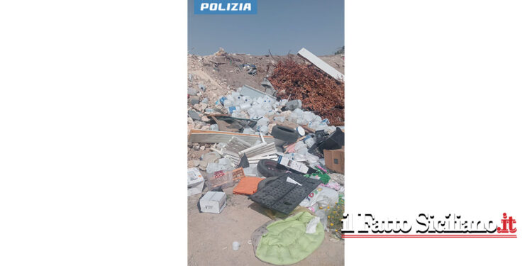 Il Commissariato di Modica ha deferito un residente straniero e sanzionato un autotrasportatore catanese, per raccolta di rifiuti
