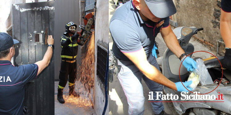Controlli della Polizia di Stato nel quartiere San Cristoforo, chiusa attività commerciale e sequestrato della droga in abitazioni “fantasma”