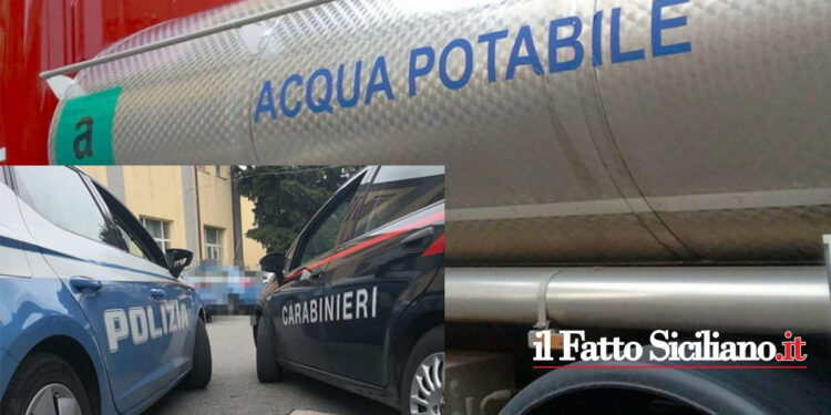 Il Commissariato e i CC di Sciacca hanno sanzionato un autotrasportatore di acqua di Ribera che la prelevava da un torrente