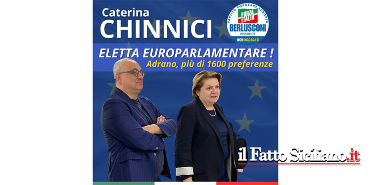 Caterina Chinnici con il sostegno di Forza Italia e Mpa entra al Parlamento europeo. La soddisfazione del sindaco di Adrano Fabio Mancuso