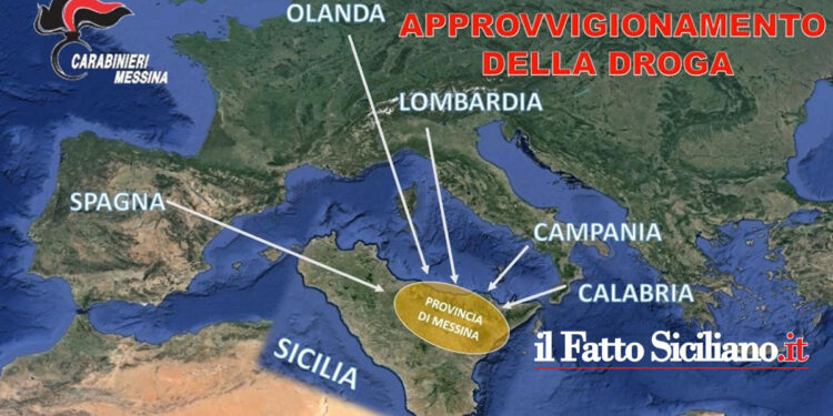 I CC di Messina hanno eseguito in Sicilia, Calabria, altre località nazionali e in Spagna, 112 arresti per narcotraffico, Importavano spice