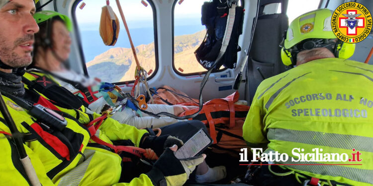 Il CNSA e la Polizia di Stato reparto volo hanno soccorso due turisti, una a Vulcano e l’altro nella Riserva dello Zingaro