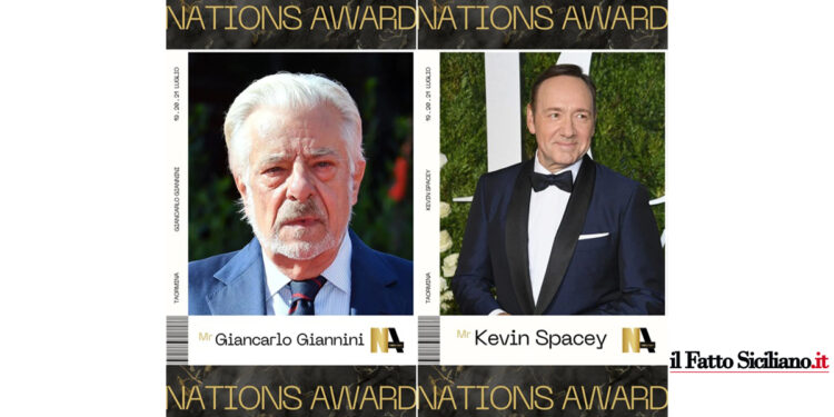 Parata di Stelle a Taormina per il Nations Award 2024: Kevin Spacey e Giancarlo Giannini sul Red Carpet