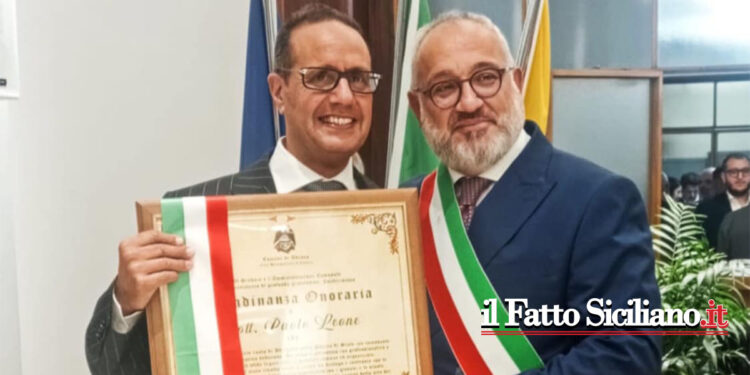 Adrano. Cittadinanza onoraria al Commissario di polizia Paolo Leone