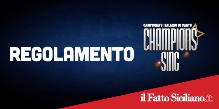 Regolamento Champions Sing 2025